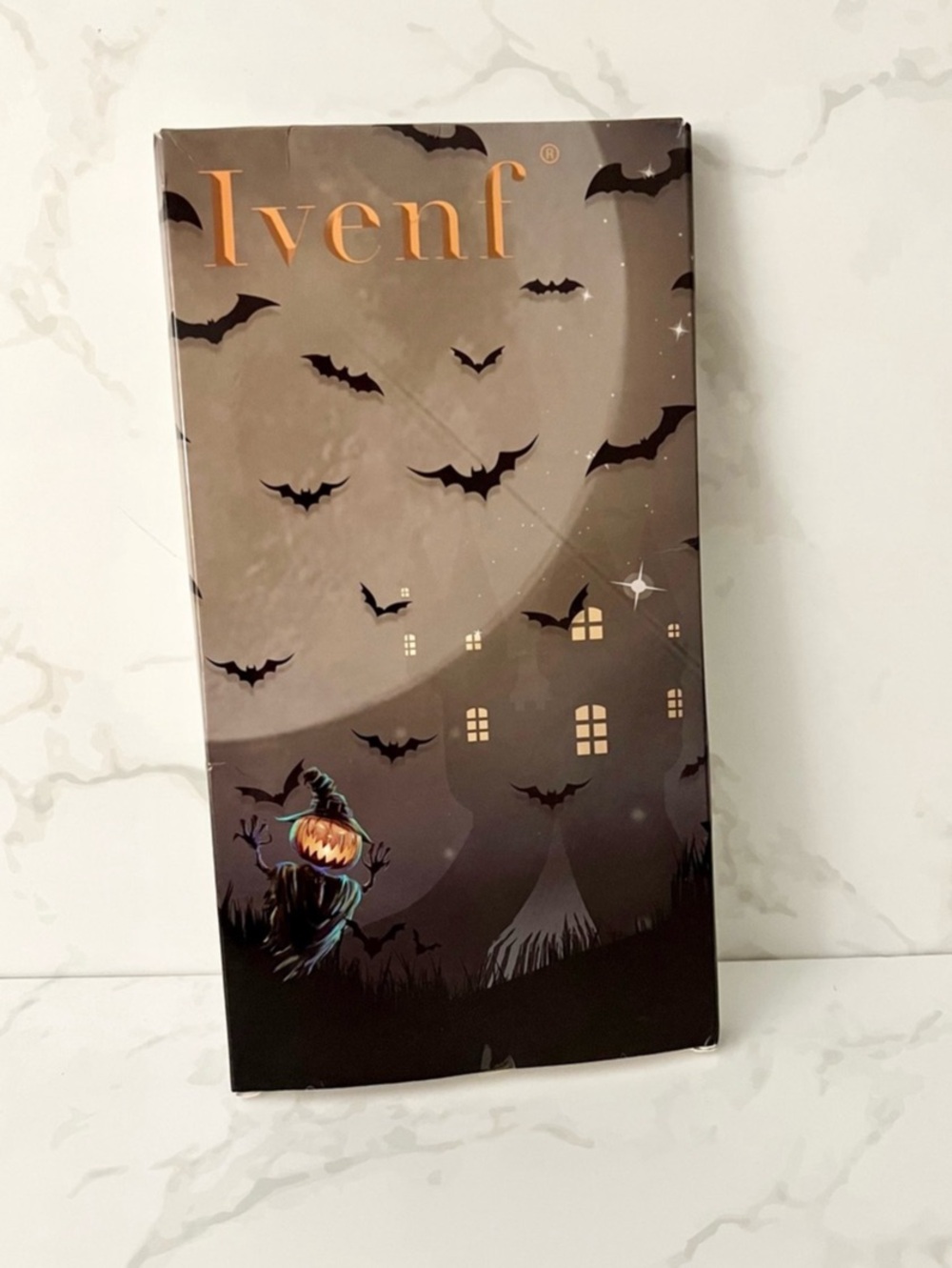 100 Pack 3D Bats Halloween Wall Decals Decorative Accents - New in Box.
